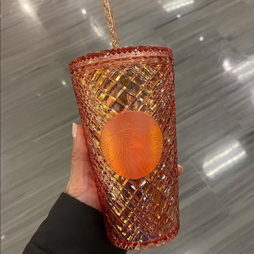 Starbucks 2021 Rose Gold Bling Winter Tumbler